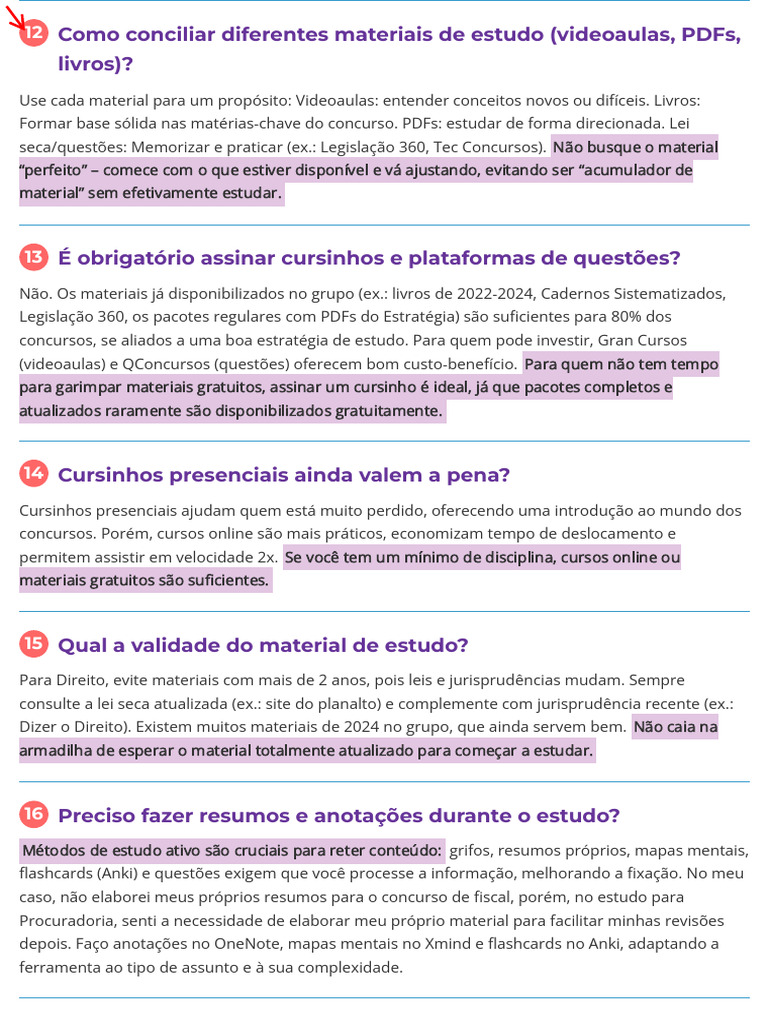 Estratégias Eficazes para Estudo de Concursos | PDF