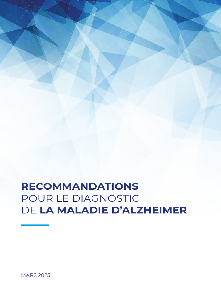 Diagnostic de la Maladie d'Alzheimer | PDF | Maladie d'Alzheimer | Démence