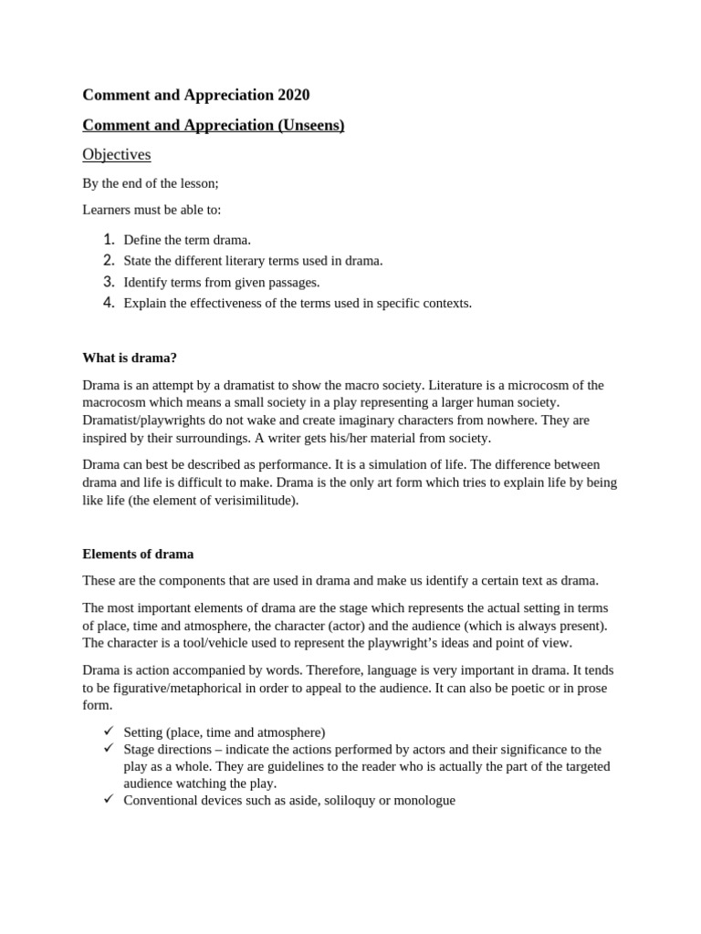 Understanding Drama Elements and Analysis | PDF | Playwright | Monologue