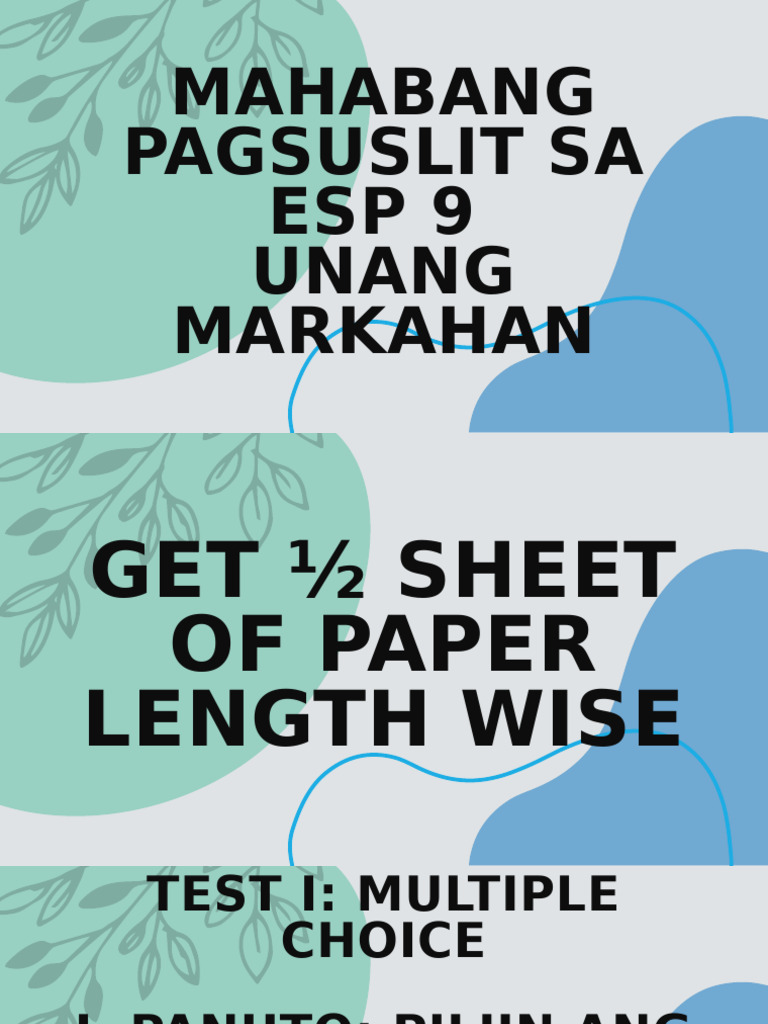 GAWAIN Sa Esp 9 PAGSULAT NG LIHAM9 | PDF