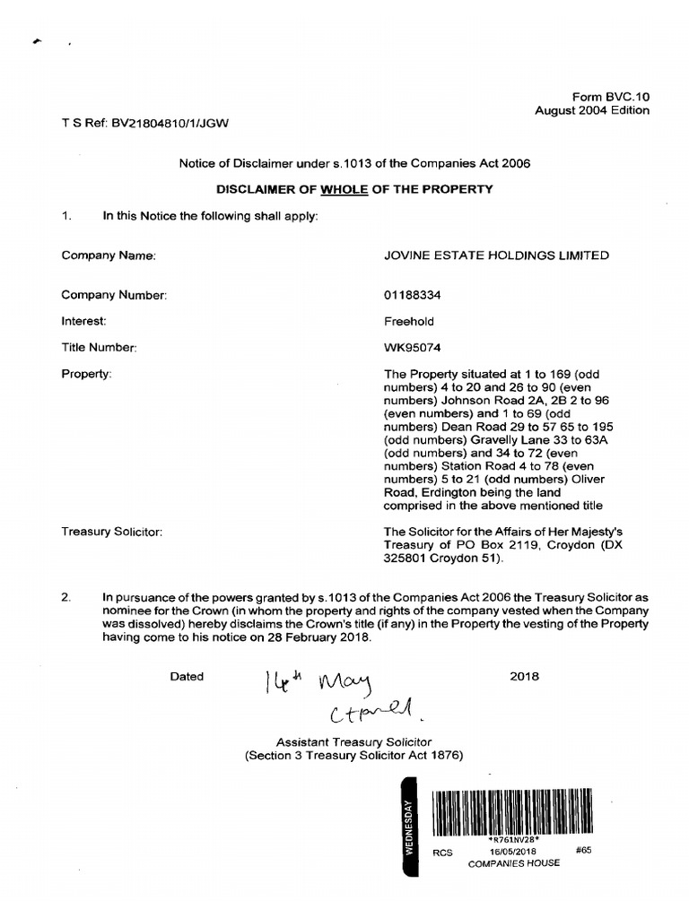 Companies House Document | PDF