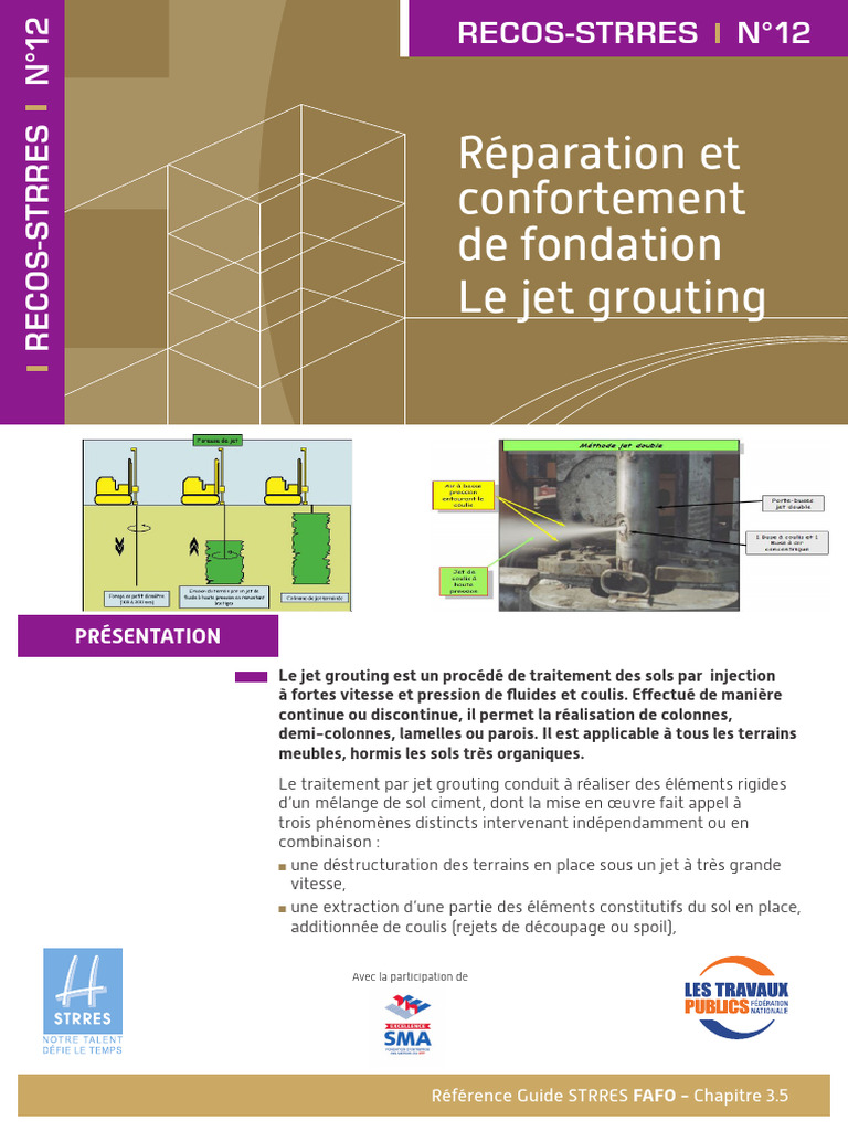 Technique de jet grouting en fondations | PDF | Forage | Fondation ...