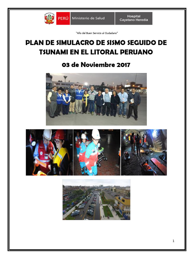 Simulacro de Sismo y Tsunami en Perú 2017 | PDF | Hospital | Defensa Civil