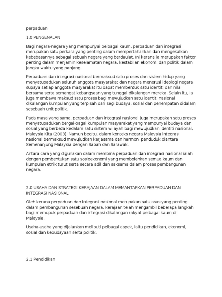 Perpaduan Pdf