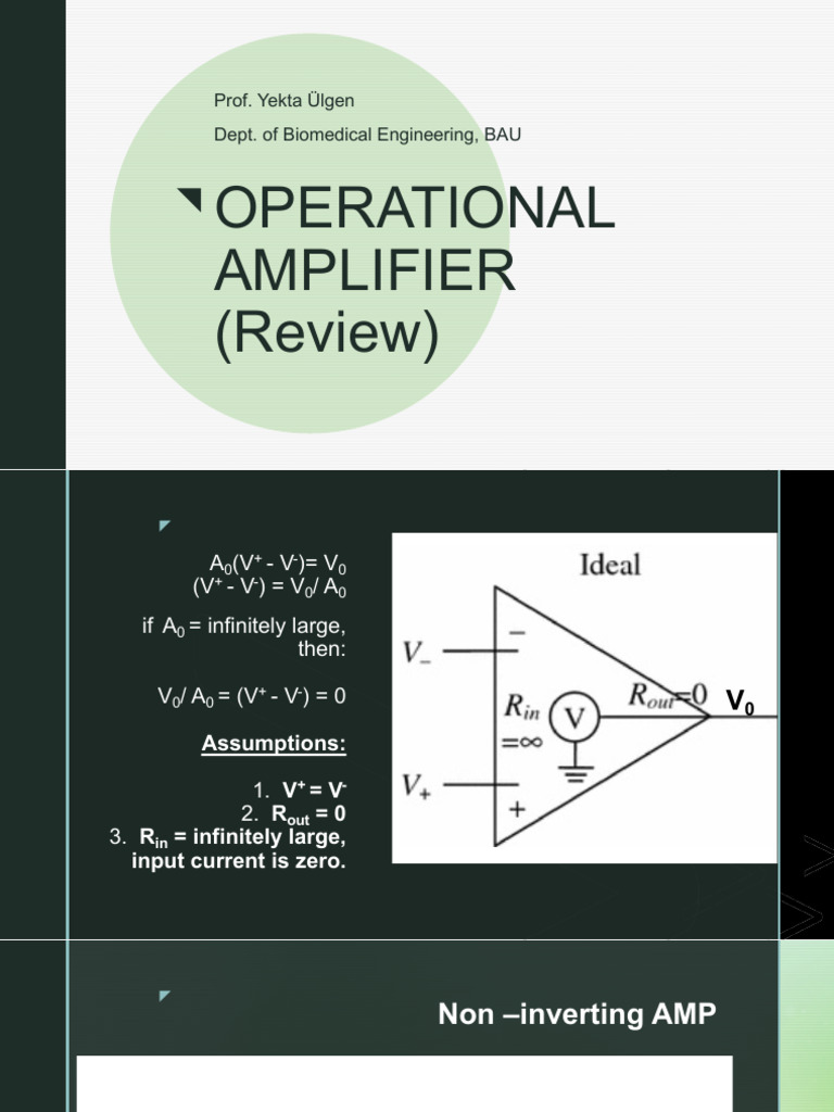 Operational Amplifier Overview and Applications | PDF