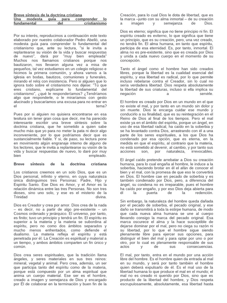 Guía esencial sobre la doctrina cristiana | PDF | eucaristía | Cristo ...