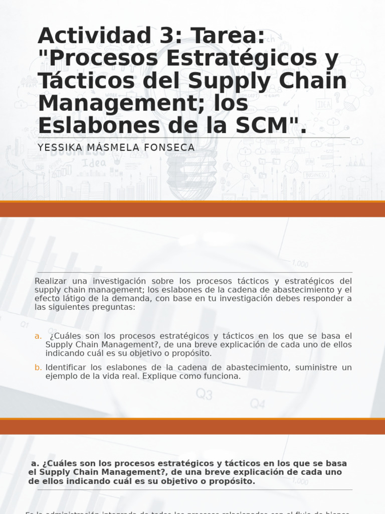 Procesos Clave en Supply Chain Management | PDF | Gestión de la cadena ...