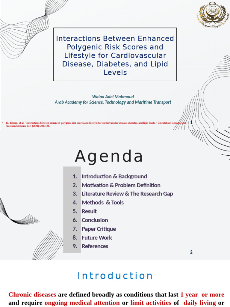 Interactions Between Enhanced Polygenic Risk Scores | PDF ...
