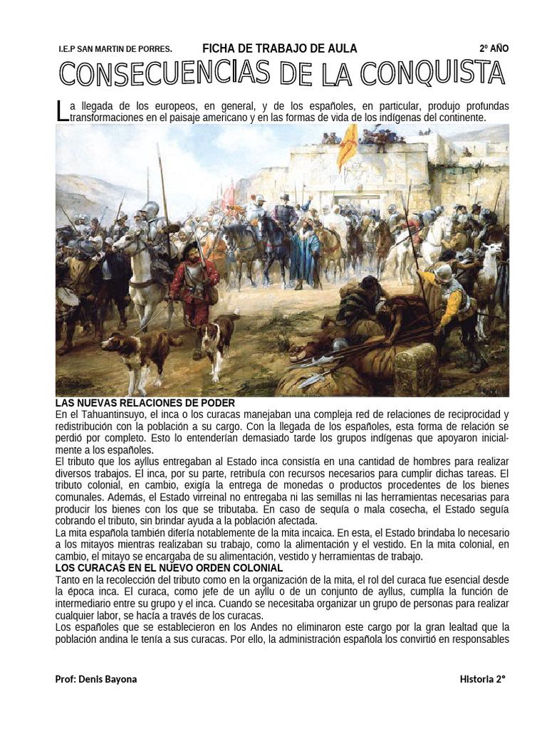 Impacto de la Conquista en los Andes | PDF | Imperio Inca | Pueblos ...