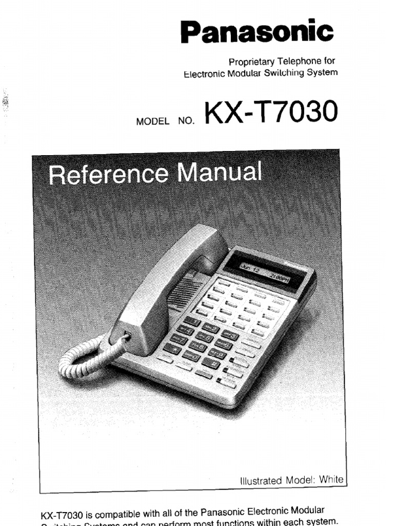 Panasonic KX-T7030 Reference Manual | Telephone | Ac Power Plugs And