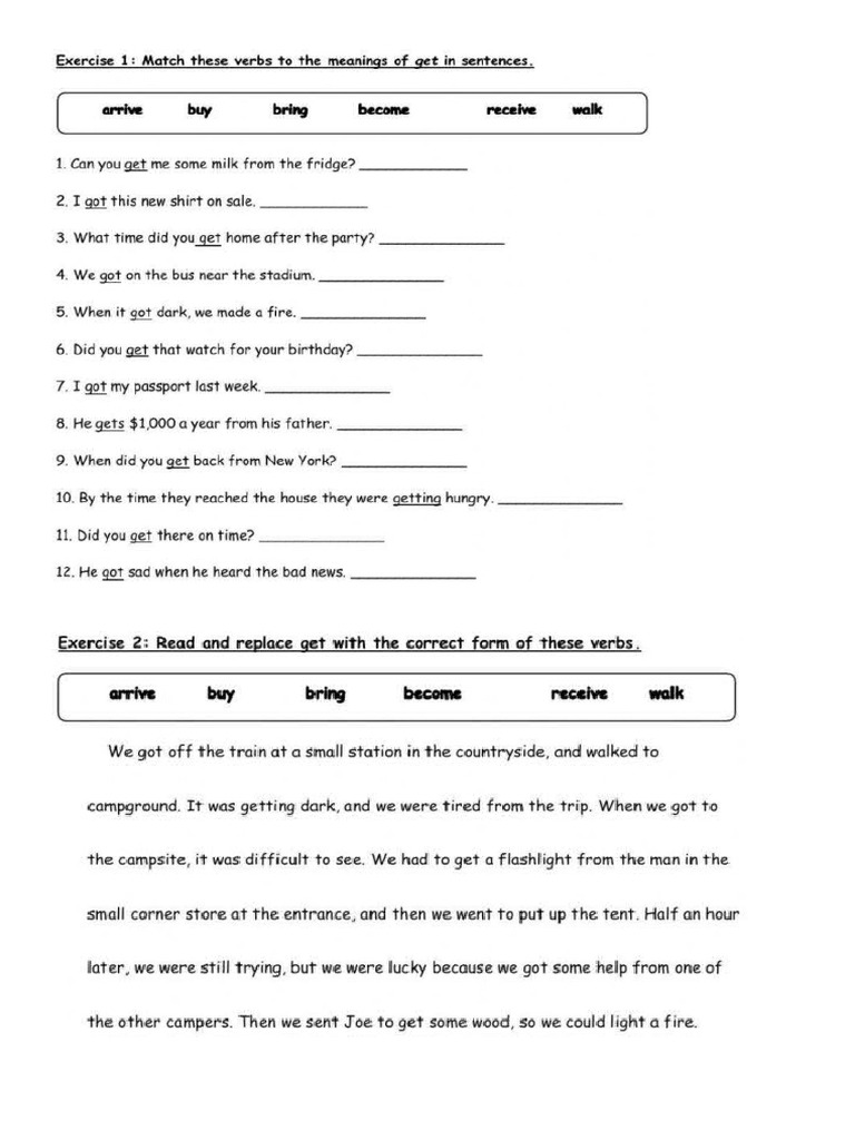 Expressions With Get | PDF