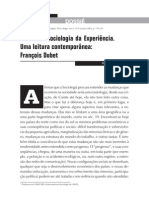 WAUTIER, A. M. para Uma Sociologia Da Experiência