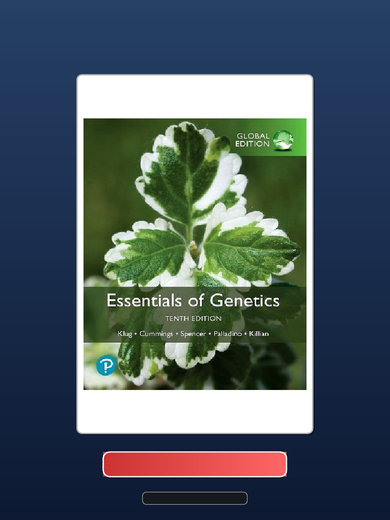 Get Test Bank For Essentials of Genetics Global Edition 10th Edition ...