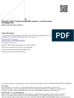 Managerial Auditing Journal: Emerald Article: Customer Profitability Analysis:: An Activity-Based Costingapproach