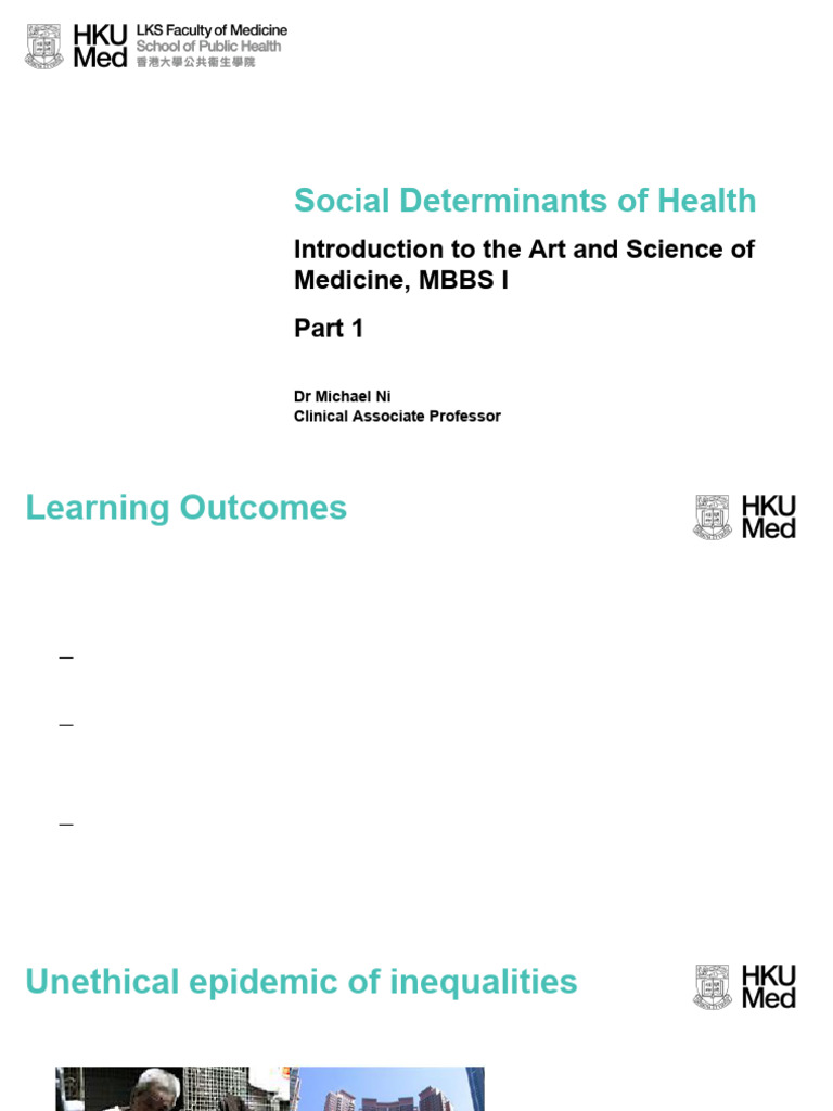 Social Determinants of Health Explained | PDF | Health Sciences | Medicine