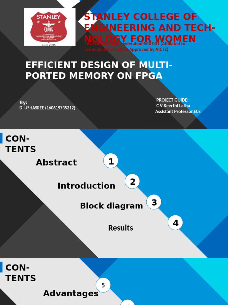 Efficient Multi-Ported Memory Design FPGA | PDF | Field Programmable ...