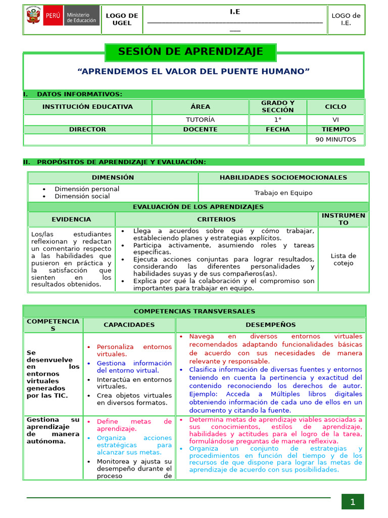 Aprendizaje de Habilidades Socioemocionales | PDF | Las emociones ...