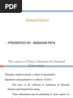 Demand Analysis Ppt Mba