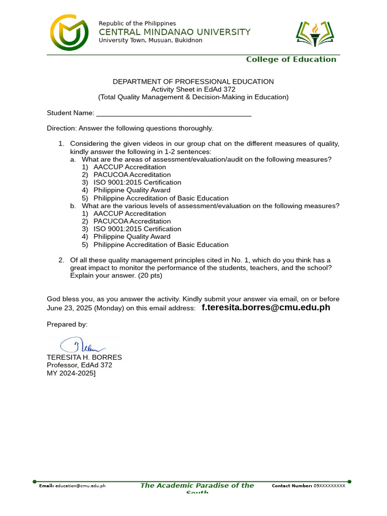 Activity Sheet No. 1 | PDF