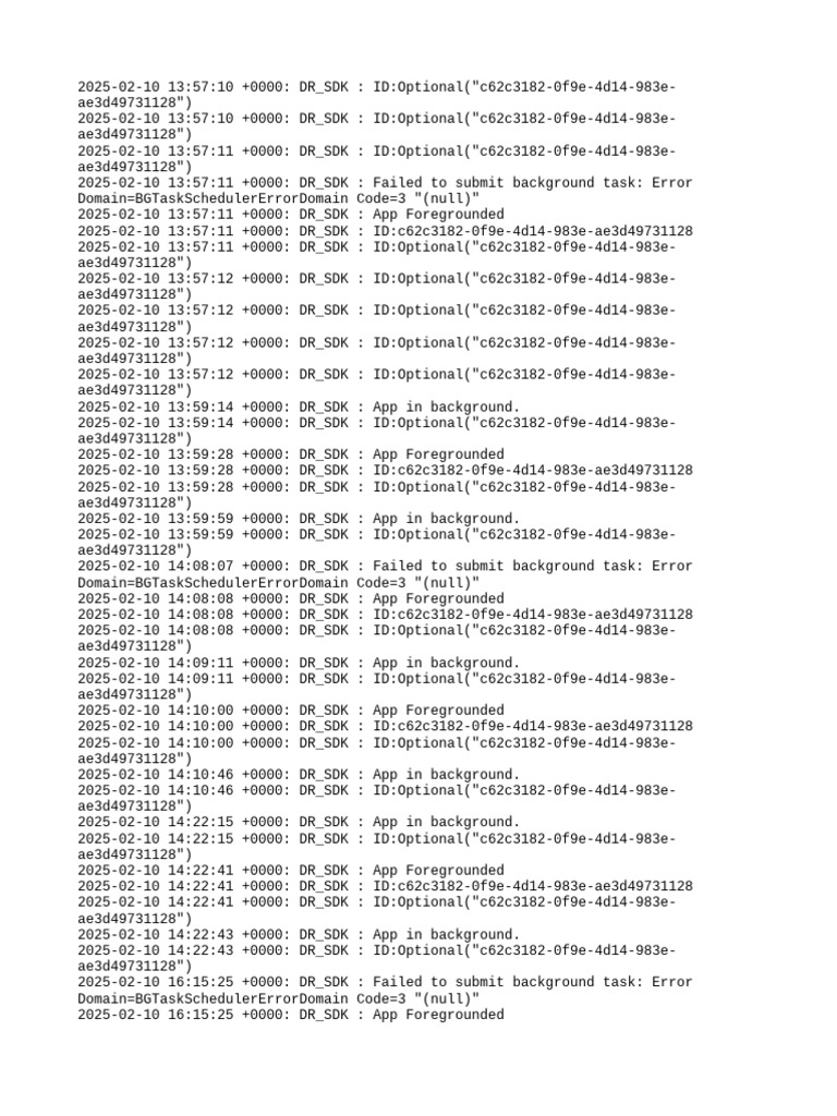 Background Task Submission Errors | PDF