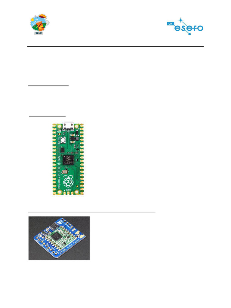 CanSat Raspberry Pi 2024 Lab Workbook | PDF | Analog To Digital ...