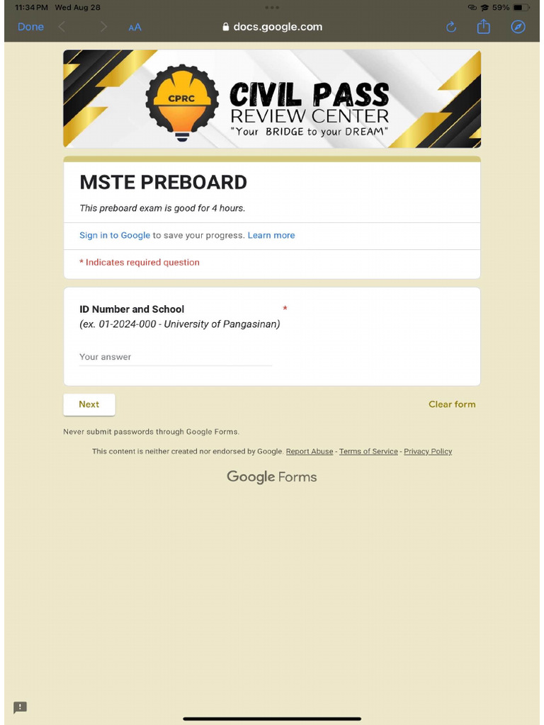 CPRC - Mste Preboard 1 | PDF
