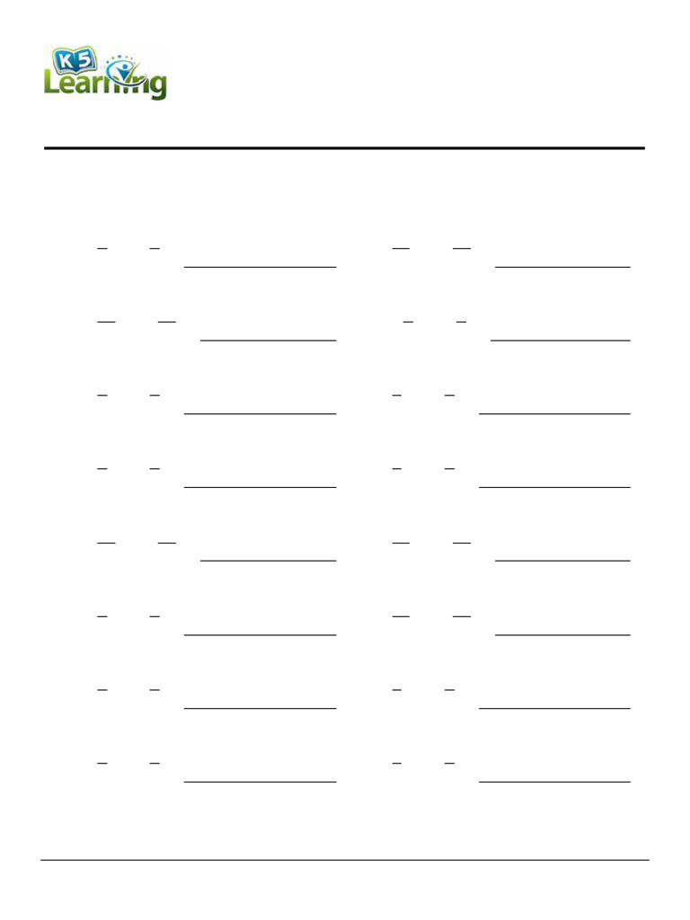 Grade 4 Adding Mixed Numbers Like Denominators e | PDF | Chess Theory ...