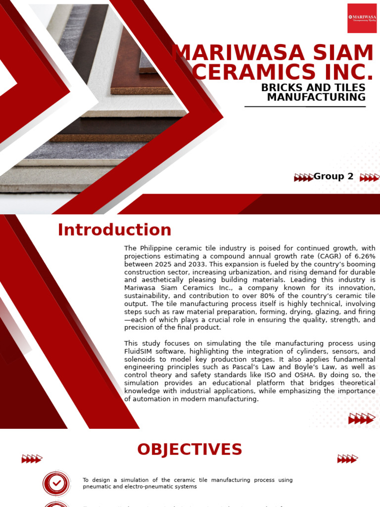Automation in Philippine Tile Manufacturing | PDF | Automation | Tile