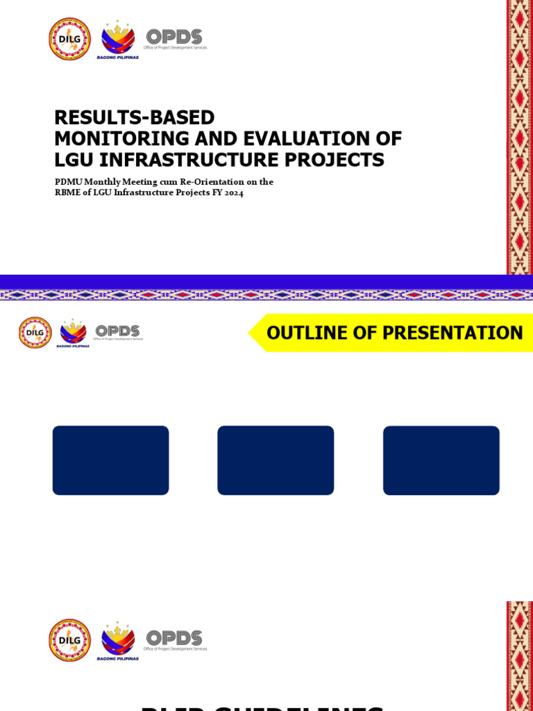 RBME of LGU Infrastructure Projects | PDF | Sanitation | Drinking Water