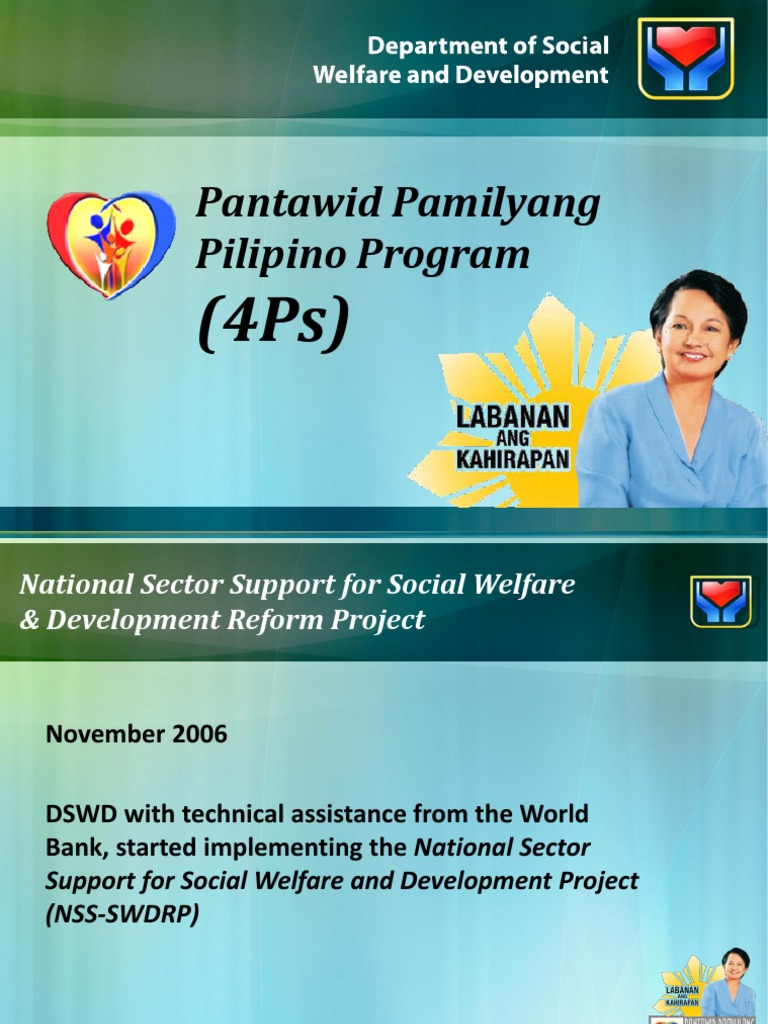Pantawid Pamilyang Pilipino Program Overview | PDF | Poverty Reduction ...