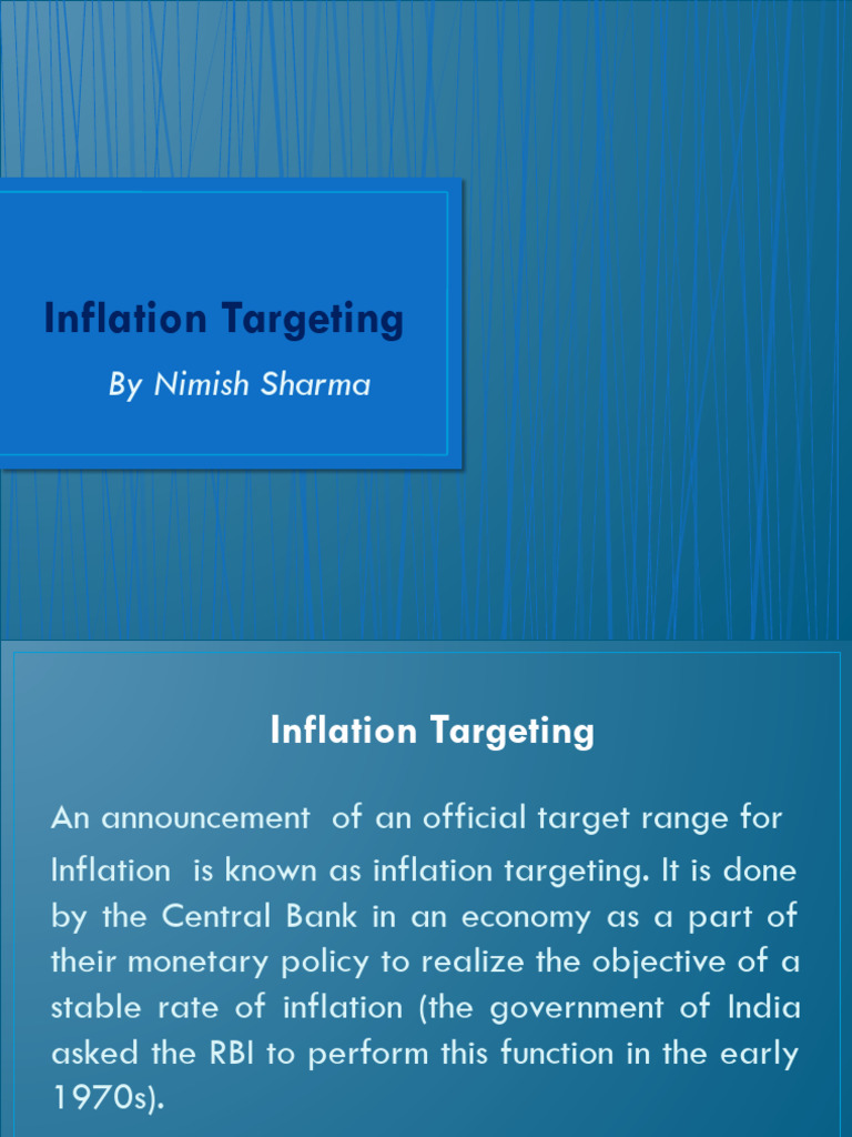 Inflation Targeting.pptx | PDF | Inflation | Reserve Bank Of India