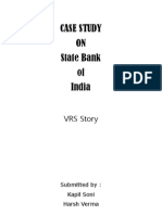 Case Study ON State Bank of India: VRS Story