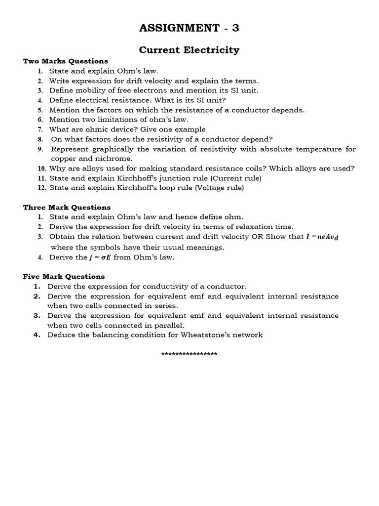 Physics Assignment 3 | PDF