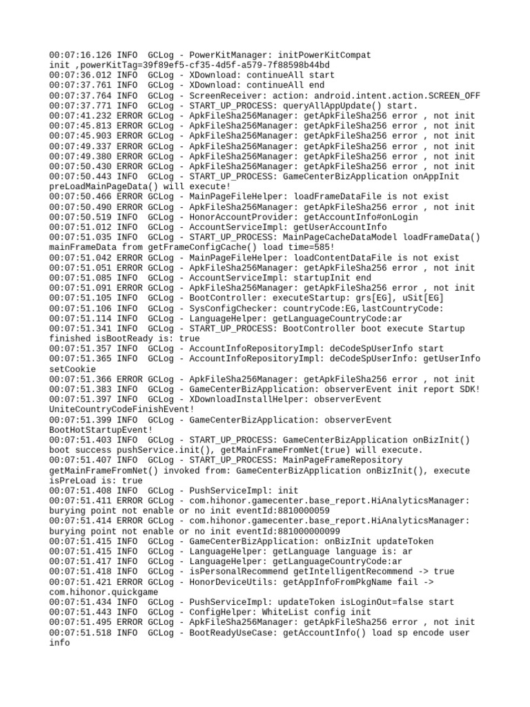 GameCenter Initialization Log Errors | PDF | Application Layer ...