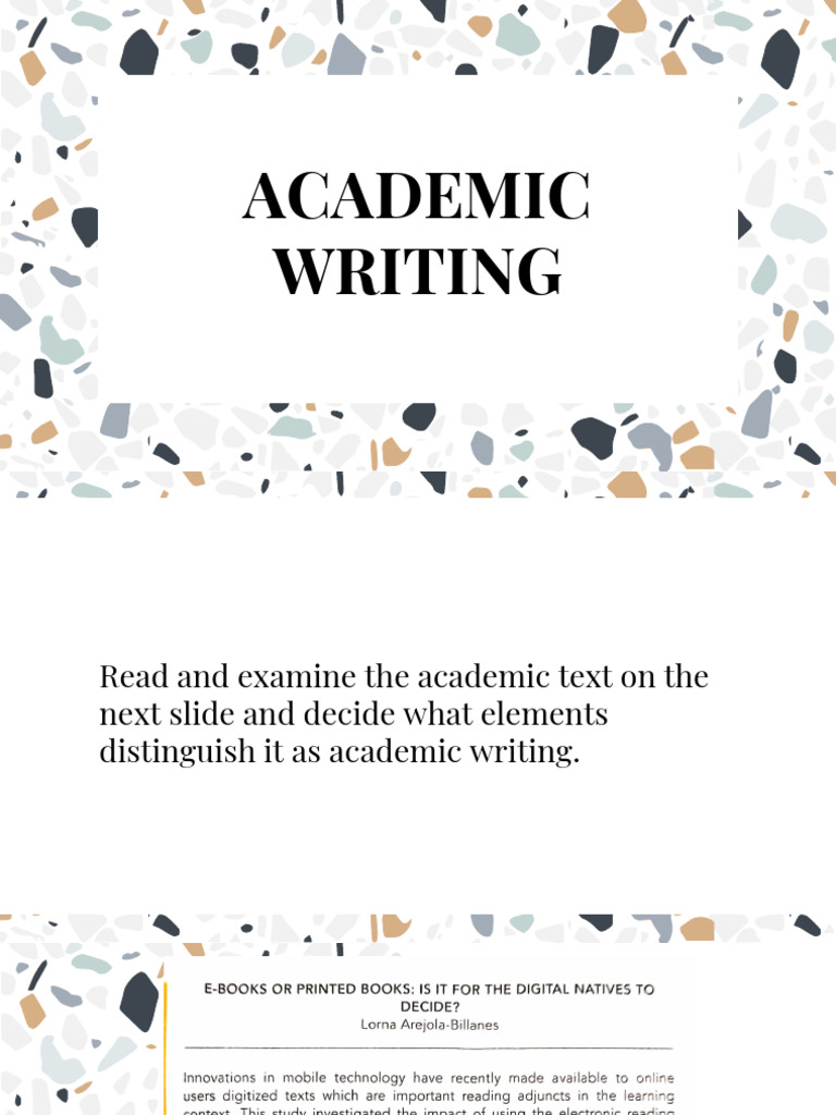 Elements of Academic Writing Explained | PDF