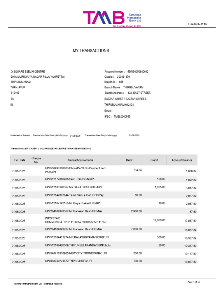 My Transactions | PDF | Banks | E Commerce