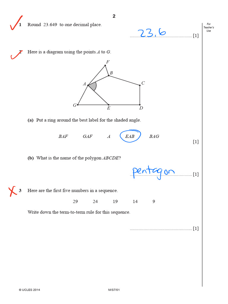 Form 1 Revision Maths Test With Answers | PDF | Elementary Mathematics ...