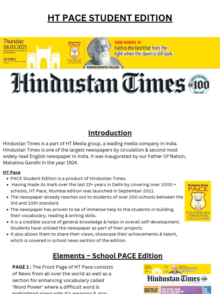 HT Pace Student Edition Overview | PDF