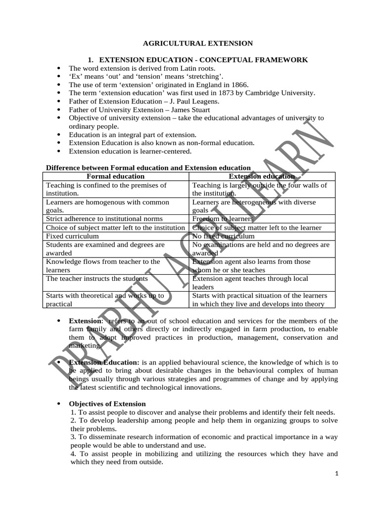 Father of Agricultural Extension Education | PDF