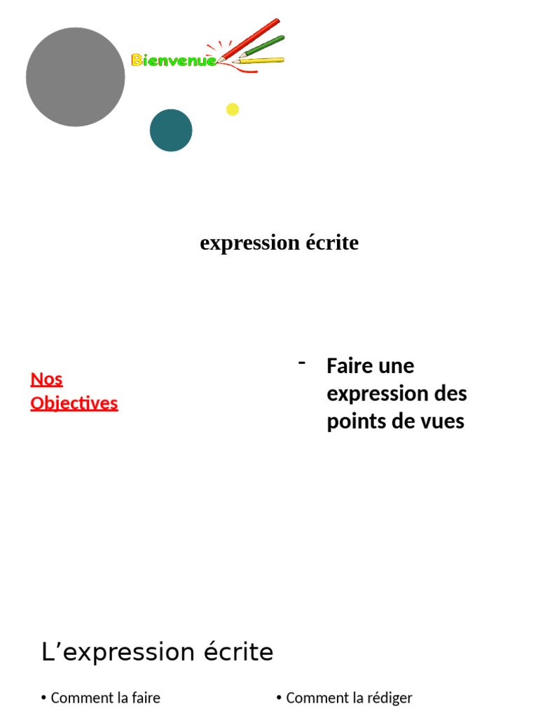Guide de l'expression écrite efficace | PDF