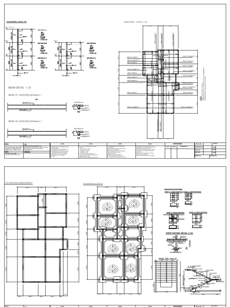 Structural Working Drawings Overview | PDF | Concrete | Architectural ...