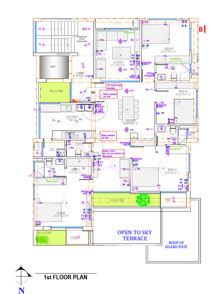 Floor Plan with Room Dimensions and Features | PDF