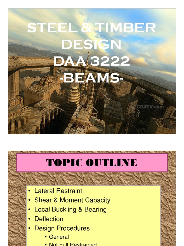 Design of Steel Structure Due To Bending-Beam Steel Structure | PDF ...