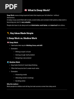 Deep Work: Master Focus for Success | PDF | Disciplines | Flow (Psychology)