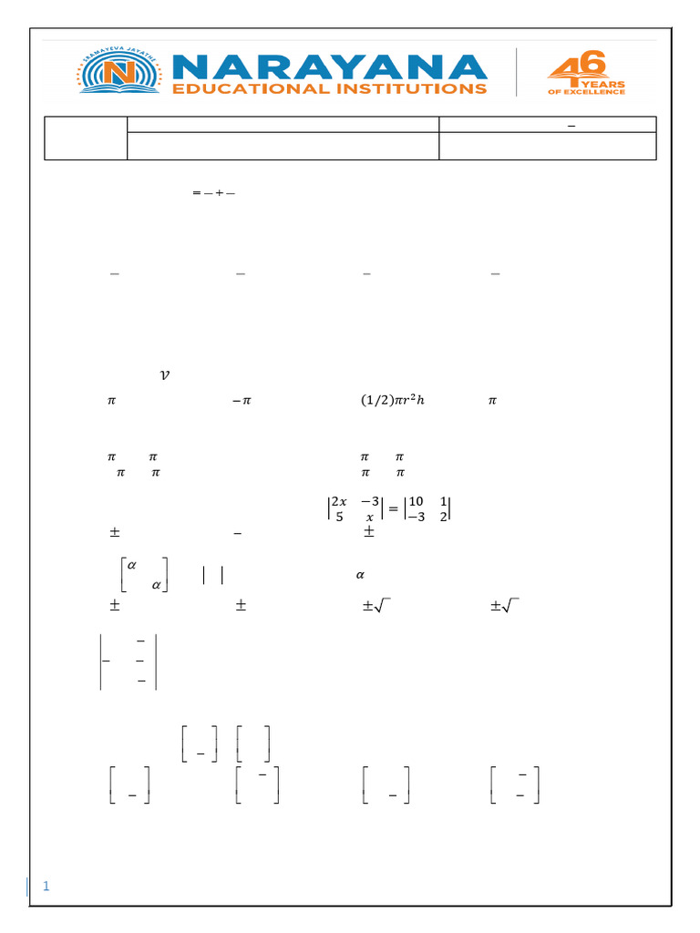 AOD, Matrices & Determinants Worksheet | PDF | Functional Analysis ...
