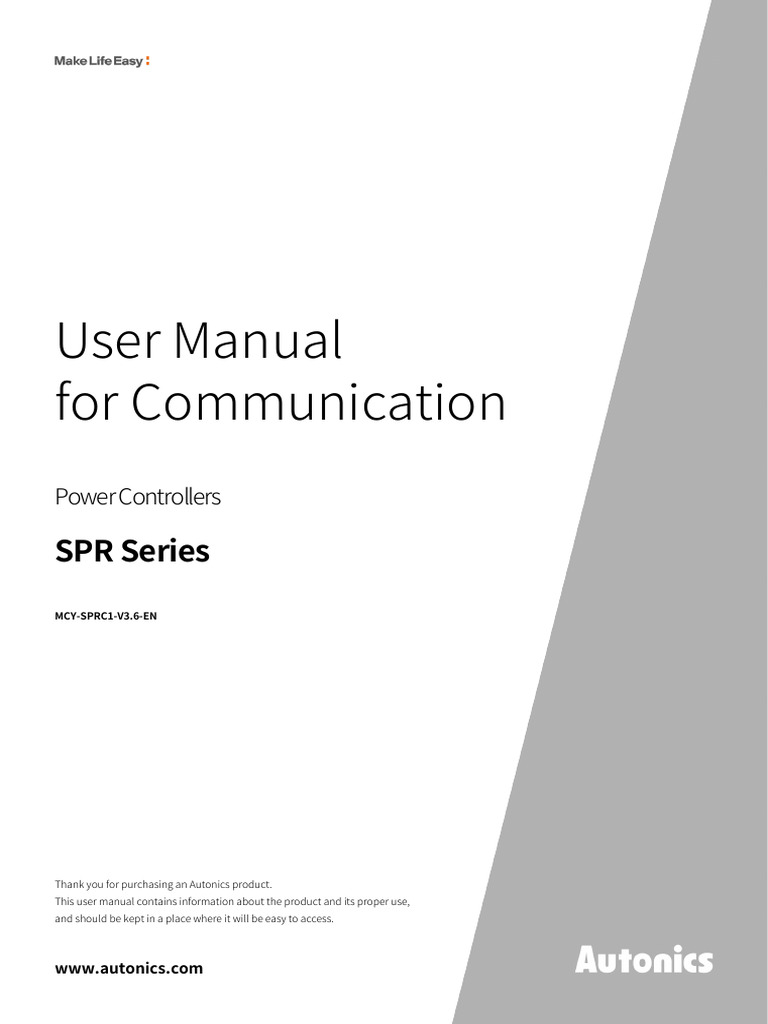 SPR Series Power Controllers Manual | PDF | Computing | Computer ...