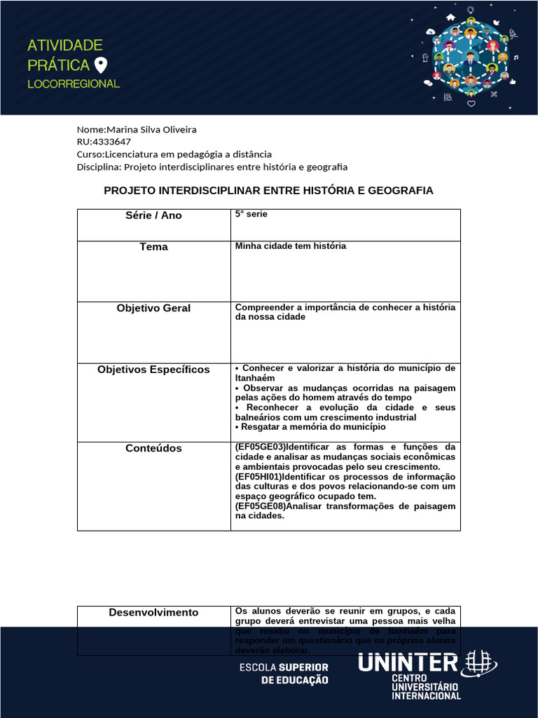 Projeto sobre a História de Itanhaém | PDF | Geografia ...