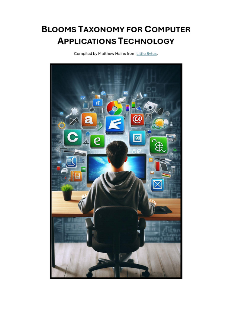 Bloom's Taxonomy in Computer Applications | PDF | Html Element | Html
