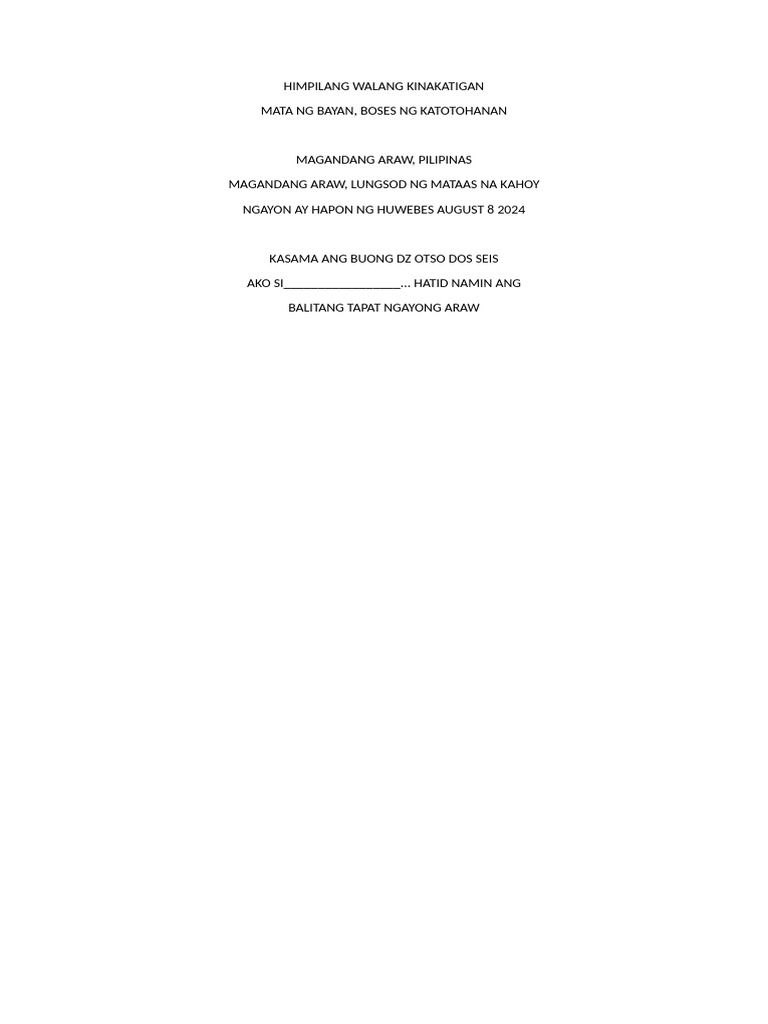 Filipino Script | PDF