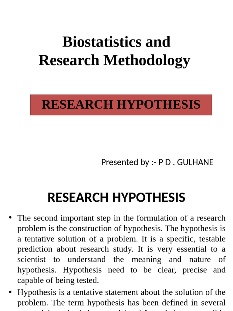 Understanding Research Hypothesis Types | PDF | Hypothesis | Null ...